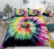 Load image into Gallery viewer, Beautiful Tie Dyed Quilt Cover/Bedding Sets