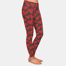 Cargar imagen en el visor de la galería, Ladies Gorgeous Heart Printed Leggings