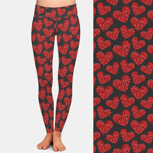 Carica l&#39;immagine nel visualizzatore di Gallery, Ladies Gorgeous Heart Printed Leggings