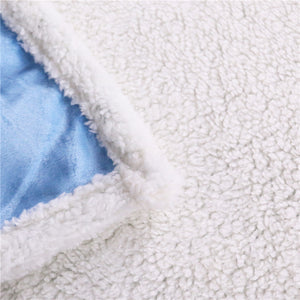 Floral Sherpa Fleece Throw Blankets