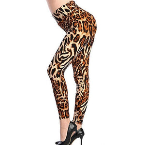 Ladies Fashion Camo & Assorted Printed Stretchy Leggings