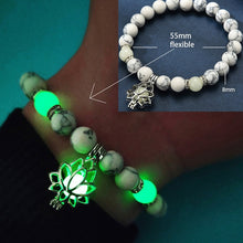Load image into Gallery viewer, Natural Stones Luminous Glow In The Dark Bracelets With Charm