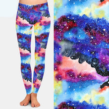 Laden Sie das Bild in den Galerie-Viewer, Beautiful Assorted Galaxy Patterned High Waist Leggings