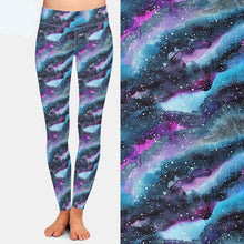 Laden Sie das Bild in den Galerie-Viewer, Beautiful Assorted Galaxy Patterned High Waist Leggings