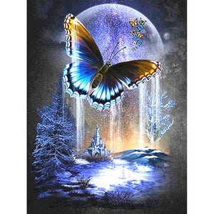 5D Diamond Painting - Butterfly Moon