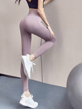 Carica l&#39;immagine nel visualizzatore di Gallery, Ladies Seamless Workout High Waisted Gym Compression Leggings