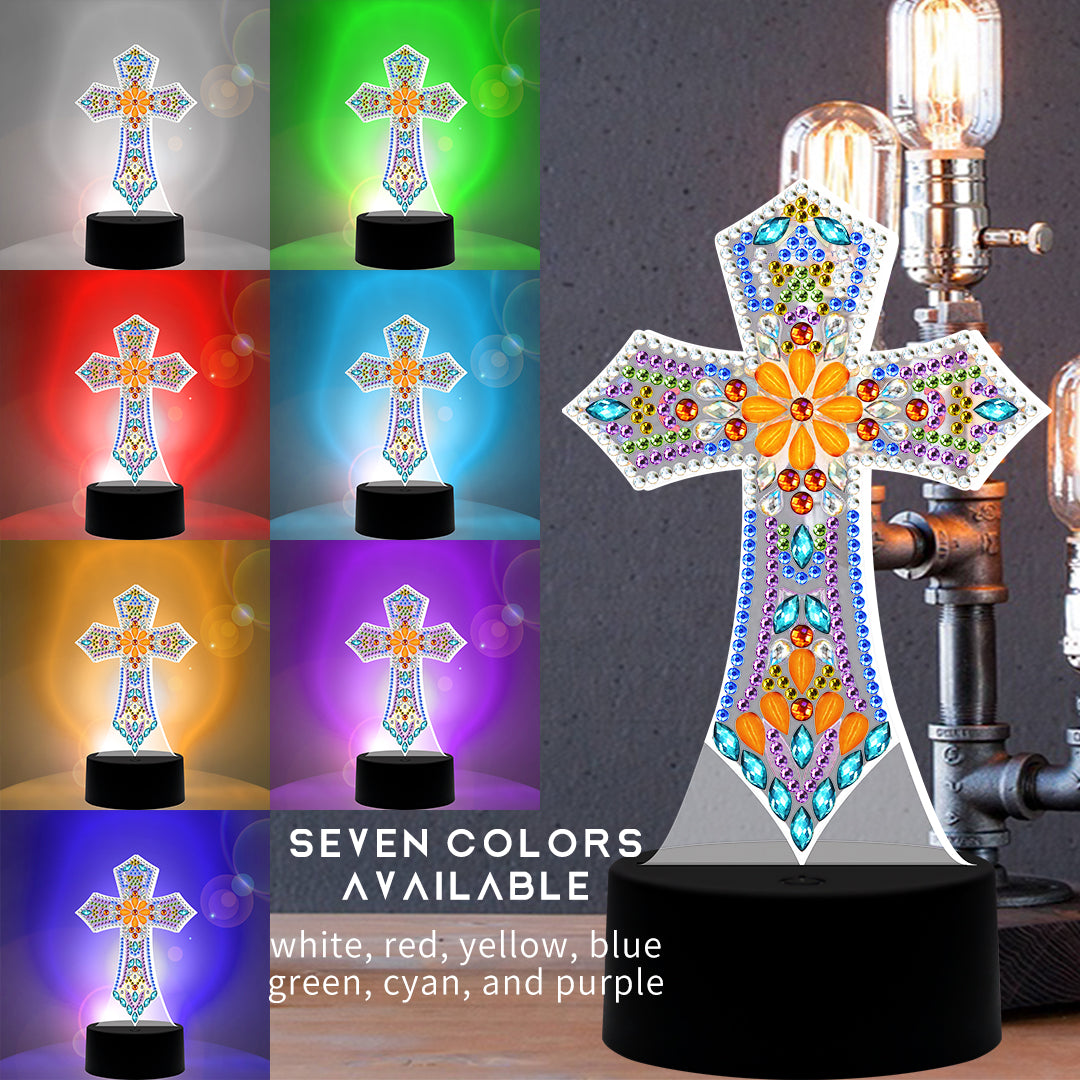 New Design - 7 Colours LED 5D Diamond Painting Table Lamps – Leggings & More
