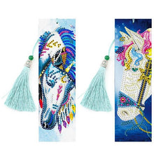 Charger l&#39;image dans la galerie, 2PCS/Set DIY Decorative Diamond Painting Bookmarks With Tassel