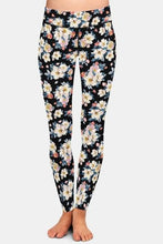 Cargar imagen en el visor de la galería, Ladies Assorted Floral Printed Brushed Leggings