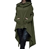 Load image into Gallery viewer, Womens Cotton Blend Solid Colour Asymmetric Hem Drawstring Hooded Sweatshirts