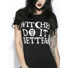 Load image into Gallery viewer, Ladies Assorted Witches Printed T-Shirts