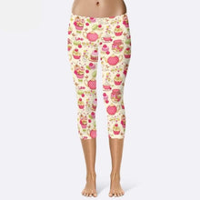 Charger l&#39;image dans la galerie, Ladies A Lovely Tea Party Printed Capri Leggings