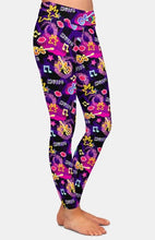 Load image into Gallery viewer, Ladies Fashionable Guitars, Lips, Notes Printed Leggings