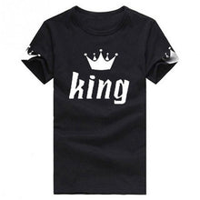 Laden Sie das Bild in den Galerie-Viewer, King &amp; Queen Printed Crown T-Shirts
