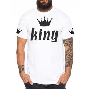 King & Queen Printed Crown T-Shirts