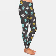 Cargar imagen en el visor de la galería, Ladies Cute Dogs Paws Printed Leggings