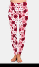 Cargar imagen en el visor de la galería, Ladies Stunning Rose Printed Leggings