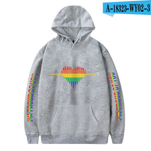 LGBTQI+ Rainbow PROUD Written & Lips Hoodies
