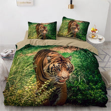 Carica l&#39;immagine nel visualizzatore di Gallery, Gorgeous 3D Tigers Printed Quilt Cover/Bedding Sets