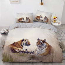 Laden Sie das Bild in den Galerie-Viewer, Gorgeous 3D Tigers Printed Quilt Cover/Bedding Sets