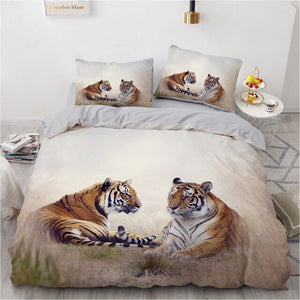 Gorgeous 3D Tigers Printed Quilt Cover/Bedding Sets
