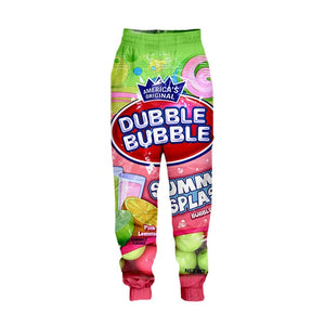 Mens SWEET 3D Candy Snacks & Cereals Novelty Printed Pants
