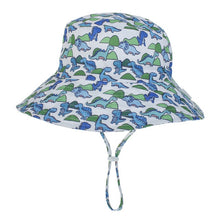 Load image into Gallery viewer, Kids Assorted Coloured Summer Bucket Hats With Adjustable Tie