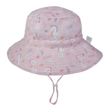 Cargar imagen en el visor de la galería, Kids Assorted Coloured Summer Bucket Hats With Adjustable Tie