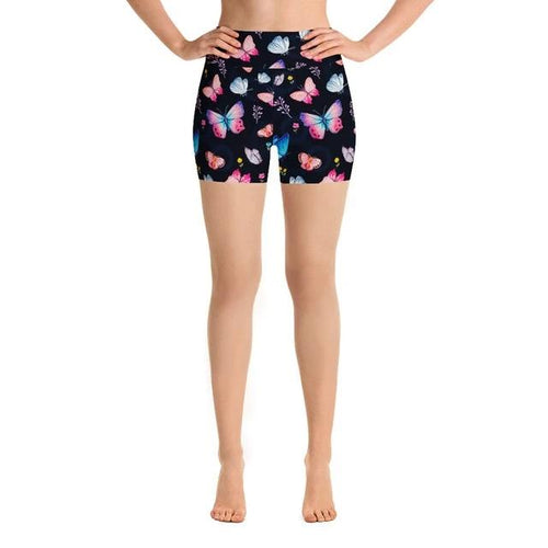 Ladies 3D Butterfly Printed Summer Shorts