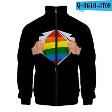 Charger l&#39;image dans la galerie, LGBTQI+ Rainbow Fashion Zip-Up Hoodies