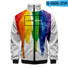 Load image into Gallery viewer, LGBTQI+ Rainbow Fashion Zip-Up Hoodies