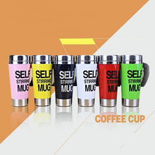 Load image into Gallery viewer, 500ml Travel Automatic Self Stirring Stainless Steel Mugs