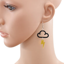 Laden Sie das Bild in den Galerie-Viewer, Fashion Acrylic Cloud/Lightning Earrings
