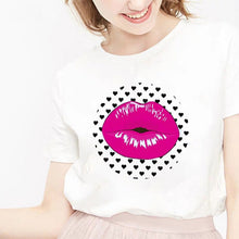 Carica l&#39;immagine nel visualizzatore di Gallery, Ladies Love Of Lipstick Printed T-shirt