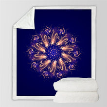 Load image into Gallery viewer, Bohemian Floral/Paisley/Mandala Plush Sherpa Blankets