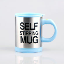 Laden Sie das Bild in den Galerie-Viewer, 400ml Automatic Self Stirring Stainless Steel Coffee Mugs
