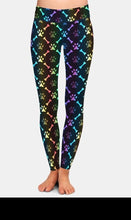 Load image into Gallery viewer, Ladies Super Soft Printed Paw Footprints &amp; Bones Design Leggings