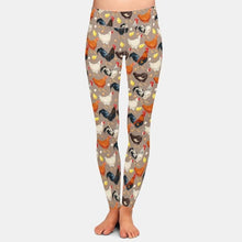 Load image into Gallery viewer, Ladies 3D Chicken Printed Soft Leggings