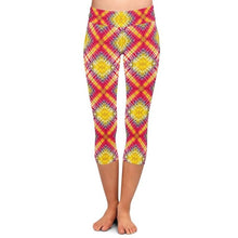 Charger l&#39;image dans la galerie, Ladies Sunburst Tie-Dye Capri Leggings