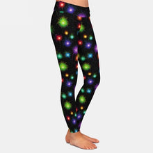 Cargar imagen en el visor de la galería, Ladies Colourful Fireworks Design Printed Leggings