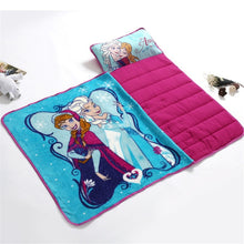 Charger l&#39;image dans la galerie, Disney Assorted Kids Portable Rolled Nap Mats/Sleeping Bags - With Pillow