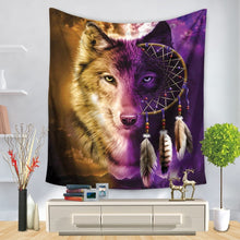 Laden Sie das Bild in den Galerie-Viewer, Background Assorted Wolf Wall Hangings - Tapestry Home Decor