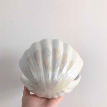 Laden Sie das Bild in den Galerie-Viewer, Gorgeous Ceramic Clam Shell Storage/Night Light