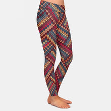 Laden Sie das Bild in den Galerie-Viewer, Ladies Beautiful Knitted Print Fashion Leggings