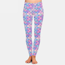 Cargar imagen en el visor de la galería, Ladies Beautiful 3D Fish Scales Printed Leggings