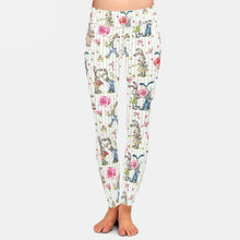 Cargar imagen en el visor de la galería, Ladies Cute Bunnies Printed Leggings