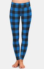 Cargar imagen en el visor de la galería, Ladies Assorted Plaid Printed Leggings