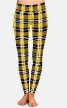 Cargar imagen en el visor de la galería, Ladies Assorted Plaid Printed Leggings