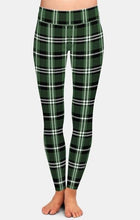 Cargar imagen en el visor de la galería, Ladies Assorted Plaid Printed Leggings