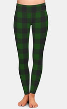 Cargar imagen en el visor de la galería, Ladies Assorted Plaid Printed Leggings